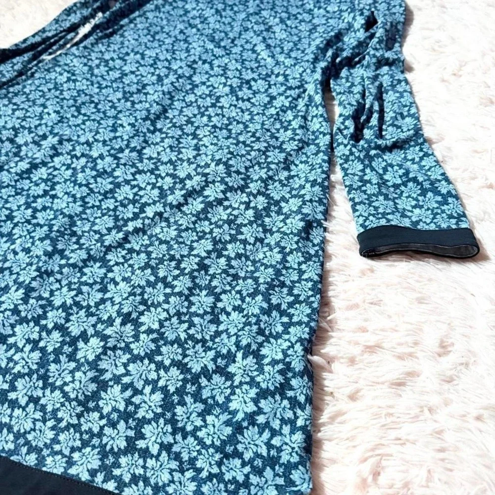 Michael Kors Classic Floral Grandma Core Shift Dress Womens M Slinky Casual